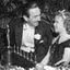 Walt Disney e Shirley Temple com o Oscar Honorário de "Branca de Neve"