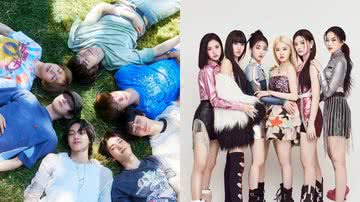 Membros dos grupos RIIZE e STAYC - Divulgação/Highup Entertainment/SM Entertainment