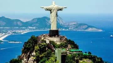 Imagem aérea do Cristo Redentor, no Rio de Janeiro, Brasil - Pixabay