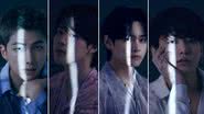 Concept photos de V, RM, Jimin e Jungkook, respectivamente, para o álbum 'Proof', do BTS - Divulgação/BigHit Music