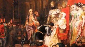 Quadro "A Coroação de Inês de Castro em 1361", de Pierre-Charles Comte - Wikimedia Commons