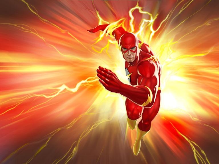Personagem Flash correndo