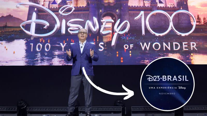 Alan Bergman, Chairman Disney Studios Content na D23 Expo 2022 - Jesse Grant/Getty Images e Divulgação/Disney