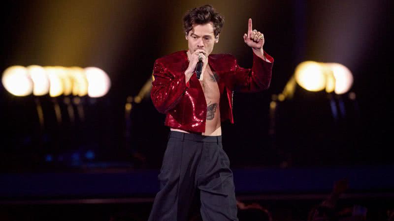Harry Styles performando no The BRIT Awards 2023 - Gareth Cattermole/Getty Images