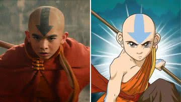 Imagens promocionais de "Avatar: O Último Mestre do Ar" e “Avatar: A Lenda de Aang” - Reprodução/Netflix/Nickelodeon