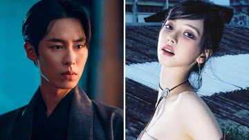Lee Jae Wook na série "Alquimia das Almas" e Karina, do aespa, em concept photo para o mini-álbum 'DRAMA' - Divulgação/Netflix/SM Entertainment