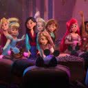 Princesas da Disney em cena do filme 'WiFi Ralph: Quebrando a Internet' (2018) - Divulgação/Disney