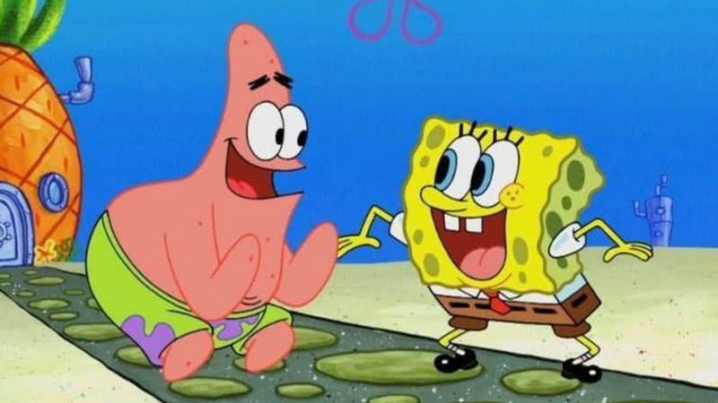 Patrick Estrela e Bob Esponja na animação "Bob Esponja" - Divulgação/ Nickelodeon