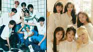 Stray Kids em concept photo para o 8th Mini Album "ROCK-STAR" e IVE em concept photo - Divulgação/JYP Entertainment/Starship Entertainment