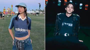 Hannah Bahng e Bang Chan, do Stray Kids - Reprodução/Instagram/hannahhbahng e Divulgação/JYP Entertainment