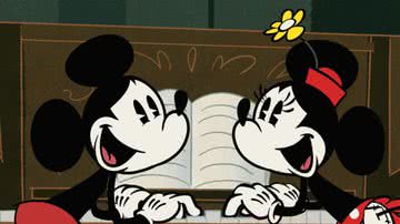 Mickey e Minnie no especial "O Maravilhoso Mundo de Mickey Mouse: Confusões Nostálgicas!" - Reprodução/Disney