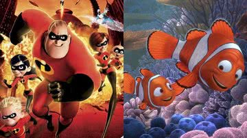 Protagonistas da animação "Os Incríveis" e "Procurando Nemo" - Reprodução/Disney/Pixar