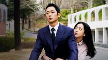 Imagem promocional de Jung Hae Hin e Jisoo para o k-drama 'Snowdrop' - Divulgação/ JTBC