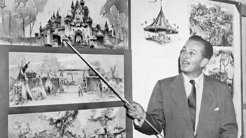 Walt Disney e os projetos da Disneyland - Hulton Archive/Getty Images