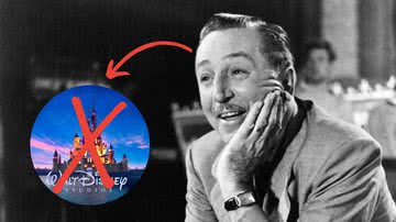 Walt Disney e o logo do Walt Disney Studios - Divulgação/Disney