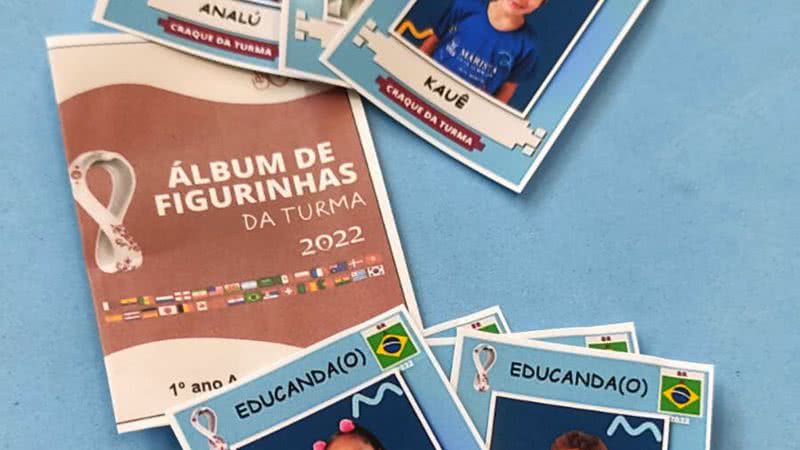 Ábum de figurinhas da Copa do Mundo do Marista Escola Social Lucia Mayvorne - Divulgação