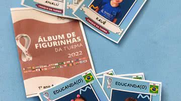 Ábum de figurinhas da Copa do Mundo do Marista Escola Social Lucia Mayvorne - Divulgação