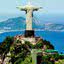 Imagem aérea do Cristo Redentor, no Rio de Janeiro