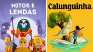 Imagens promocionais de "Mitos e Lendas" e "Calunguinha - O Cantador de Histórias" - Divulgação/ Spotify