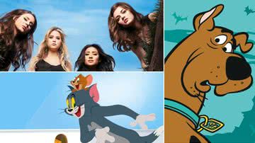 Imagens de “Pretty Little Liars”, "Scooby Doo" e "Tom e Jerry", série, animação e personagem exibidos no Boomerang - Reprodução/ Warner Bros