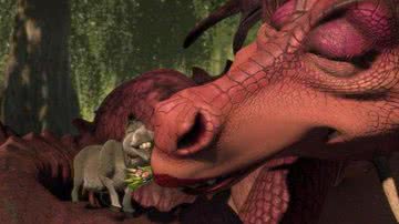 Burro e Dragão, personagens de 'Shrek' - Reprodução/ DreamWorks