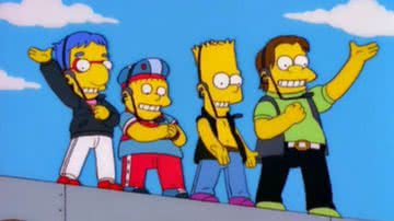 Boyband “Party Posse”, de ‘The Simpsons’ - Reprodução/Fox Broadcasting Company, Educational Broadcasting System