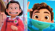 Meilin Lee de Red: Crescer é Uma Fera e Luca, protagonista do filme que leva o mesmo nome - Divulgação/ Disney/Pixar