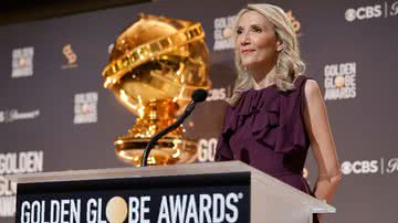 Helen Hoehne anunciando os indicados ao Globo de Ouro 2024 - Kevin Winter/Getty Images
