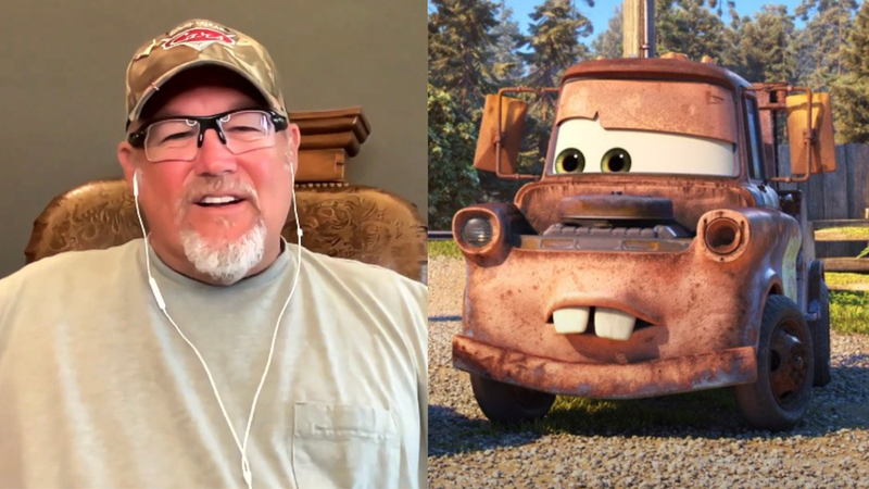 Larry the Cable Guy e Mate - Recreio Digital/ Divulgação/ Disney /Pixar