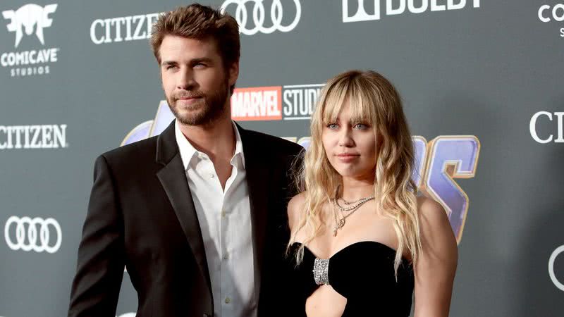Liam Hemsworth e Miley Cyrus na première de ‘Vingadores: Ultimato’ em 2019 - Getty Images