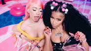 Ice Spice e Nicki Minaj em foto promocional do single 'Barbie World' - Divulgação/ Warner Bros. Music