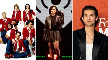 RBD, Demi Lovato e Xolo Maridueña - Divulgação/ Televisa/Getty Images/ Adam Glanzman/ Kevin Winter