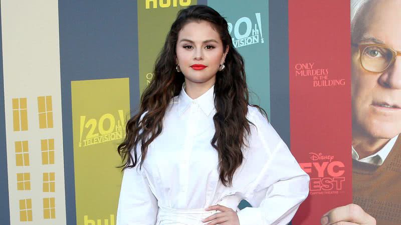 Selena Gomez no tapete vermelho de 'Only Murders In The Building' - Phillip Faraone/Getty Images