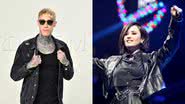 Trace Cyrus, irmão de Miley Cyrus, e Demi Lovato - Getty Images
