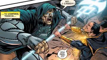 Combate entre Adão Negro e Mongul nos quadrinhos da DC - Reprodução/ DC Comics