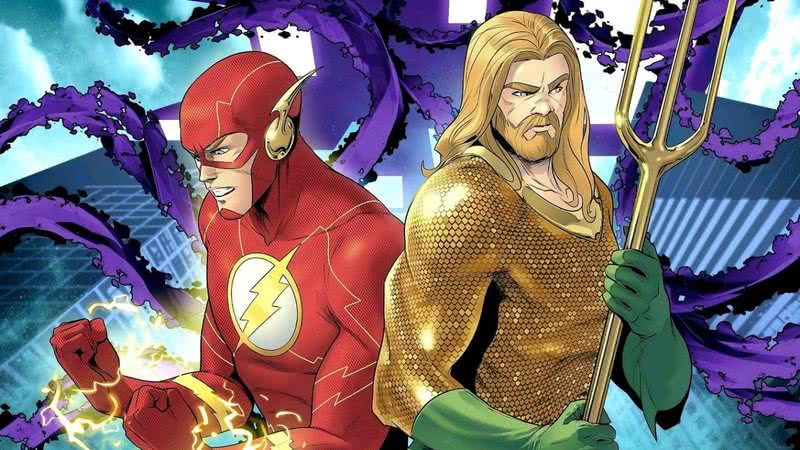 Primeira arte de "Aquaman & The Flash: Voidsong" - Divulgação/ DC Comics
