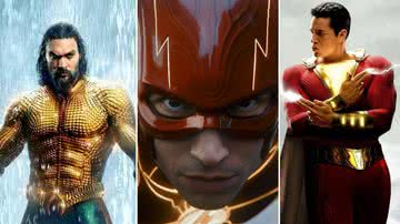 Aquaman, The Flash e Shazam - Divulgação/ Warner Bros. Pictures