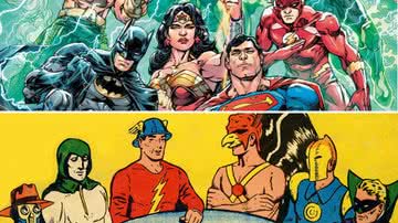 Liga da Justiça e a Sociedade da Justiça da América nas comics da DC - Reprodução/ DC Comics