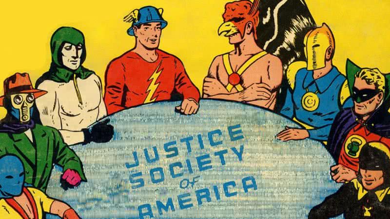 Sociedade da Justiça da América na capa da HQ ‘All Star Comics #3’ - Reprodução/ DC Comics
