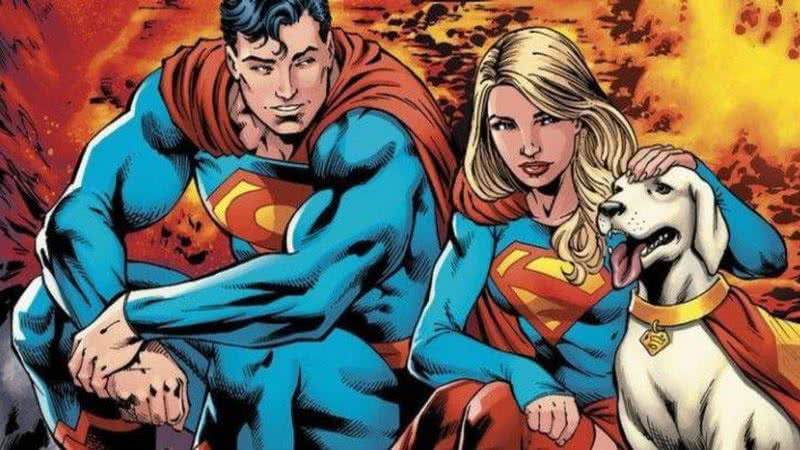Superman e Supergirl para os quadrinhos da DC Comics - Divulgação/DC Comics
