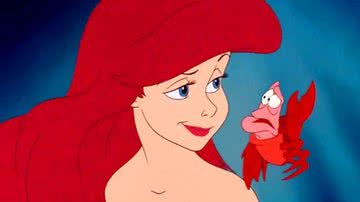 Ariel e Sebastião em cena de 'A Pequena Sereia' (1989) - Divulgação/Disney
