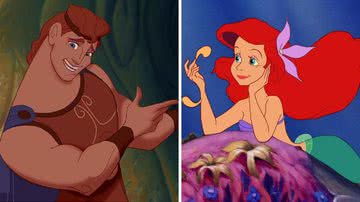 Hércules e Ariel - Reprodução/Disney