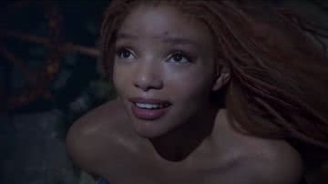 Halle Bailey como Ariel no teaser de 'A Pequena Sereia' - Reprodução/Disney