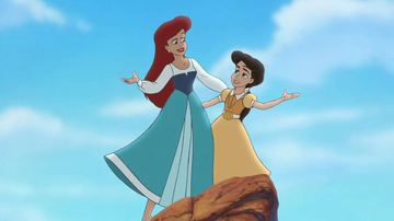 Ariel e Melody em 'A Pequena Sereia II: O Retorno para o Mar' - Reprodução/ Disney