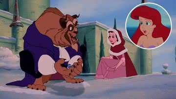 Cenas de 'A Bela e a Fera' e 'A Pequena Sereia' - Reprodução/Disney
