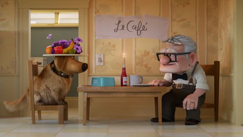 Cena do curta 'Carl's Date' (2023) - Reprodução/Pixar