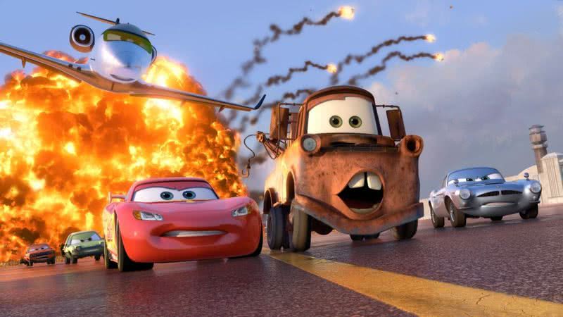 Cena da animação Carros 2 (2011) - Divulgação/Pixar