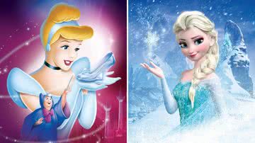 Imagens promocionais de 'Cinderela' e 'Frozen' - Divulgação/Disney