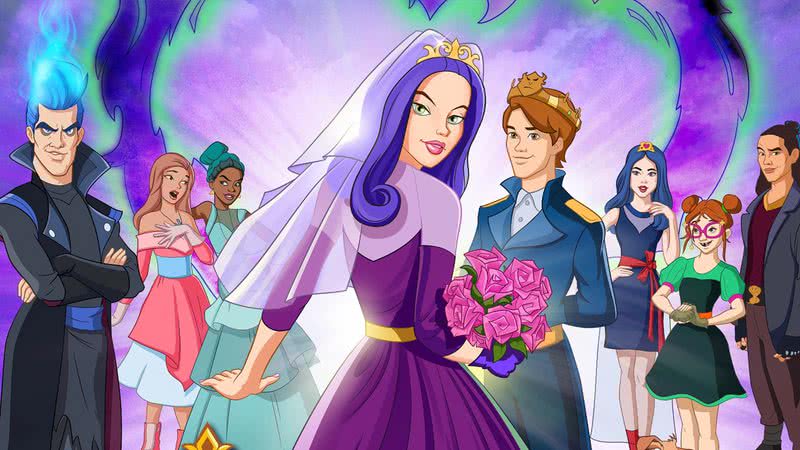 Imagem promocional de 'Descendentes: O Casamento Real' - Divulgação/Disney