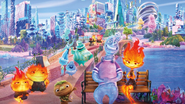 Imagem promocional da animação 'Elementos' - Divulgação/ Disney